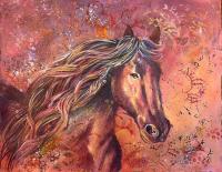 Horse Calligraphy by Summer Celeste