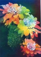 Three Blooms by Mary Bubla