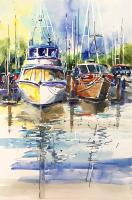 MORNING AT THE HARBOR by Sandy Walker