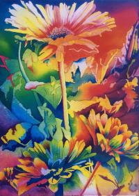 Gerbera Daisies by Mary Bubla