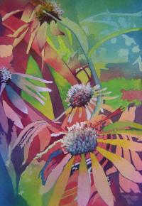 Cone Flowers by Mary Bubla