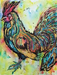 Kauai Rooster by Maureen Henson-Brunke